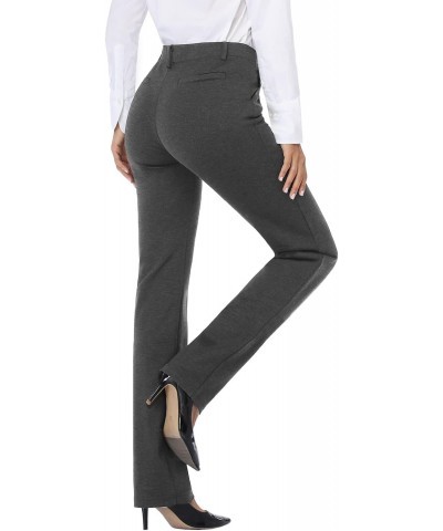 Women's 28''/30''/32''/34'' Stretchy Straight Leg Dress Pants with Pockets Tall, Petite, Long, Regular for Work Business Casu...