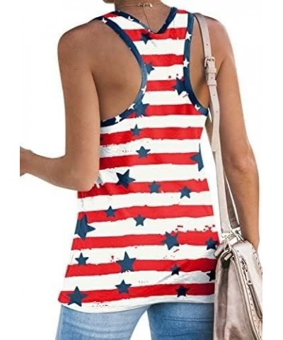 Women's American Flag Camo Sleeveless Tank Tops 4th of July Racerback Bowknot Stripes Patriotic T Shirts A-red Stripes $9.17 ...