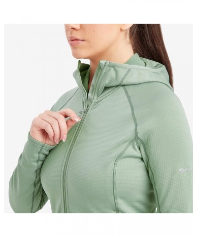 Women's Protium Midlayer Hooded Fleece for Hiking, Climbing, & Trail Running Pale Sage $35.96 Activewear