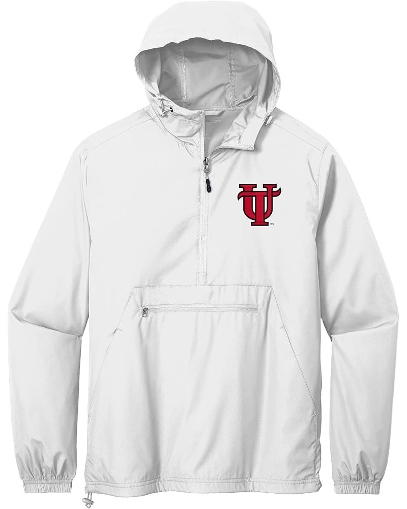 University of Tampa Windbreaker - Packable Anorak Pullover White $34.20 Jackets