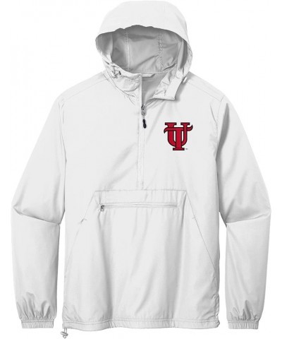 University of Tampa Windbreaker - Packable Anorak Pullover White $34.20 Jackets