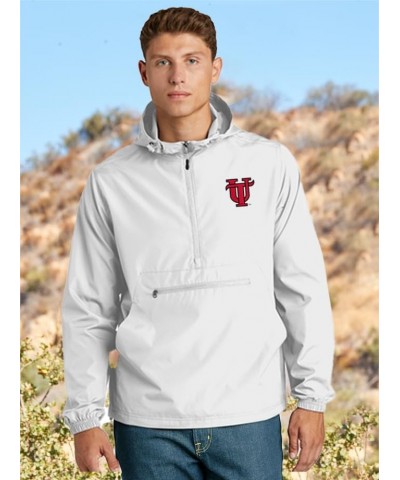 University of Tampa Windbreaker - Packable Anorak Pullover White $34.20 Jackets