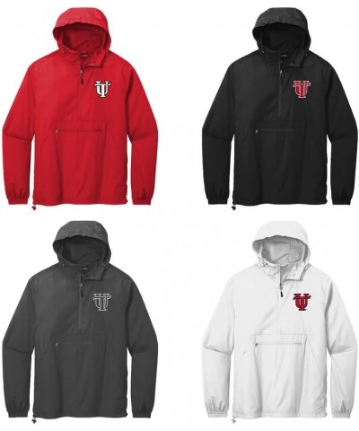 University of Tampa Windbreaker - Packable Anorak Pullover White $34.20 Jackets