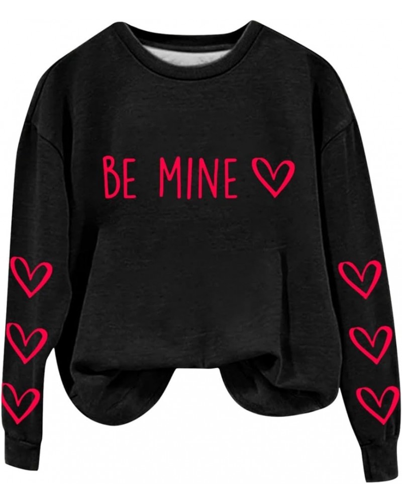 Women's Valentine's Day Sweatshirt Boho Sweater,Knit Tops,Ugly Sweater Christmas,Christmas Clothes For Women A2-black $6.11 S...