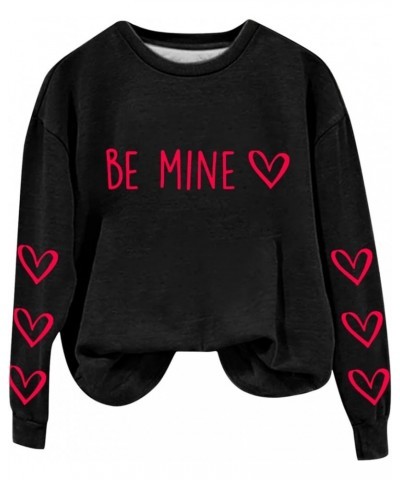 Women's Valentine's Day Sweatshirt Boho Sweater,Knit Tops,Ugly Sweater Christmas,Christmas Clothes For Women A2-black $6.11 S...