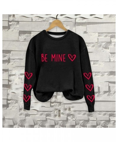 Women's Valentine's Day Sweatshirt Boho Sweater,Knit Tops,Ugly Sweater Christmas,Christmas Clothes For Women A2-black $6.11 S...