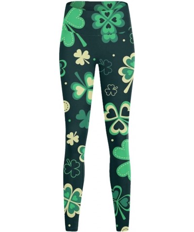 2024 St Patricks Day Print Workout Leggings for Women Girls Yoga Pants Slim Tummy Control Plus Size Compression Tights Pants ...