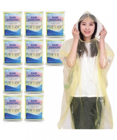 Disposable Rain Ponchos. Rain Ponchos Suited for Men and Women. Yellow (10 Packs) $11.07 Coats