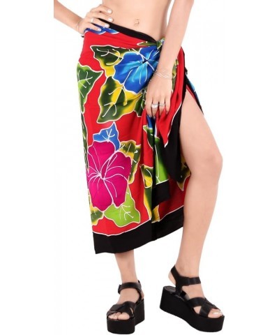 Women's Beachwear Sarong Bathing Suit Cover Ups Bikinis Wraps Vacation Summer Long Beach Dress Cover-Up for Women Coal, Flora...