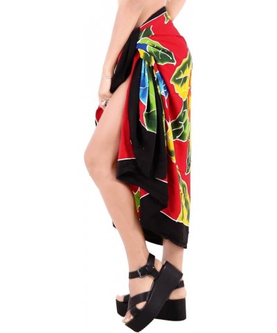 Women's Beachwear Sarong Bathing Suit Cover Ups Bikinis Wraps Vacation Summer Long Beach Dress Cover-Up for Women Coal, Flora...