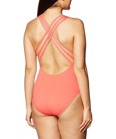 Women's Island Goddess Multi-Strap Cross Back One Piece Swimsuit Bird of Paradise $27.58 Swimsuits