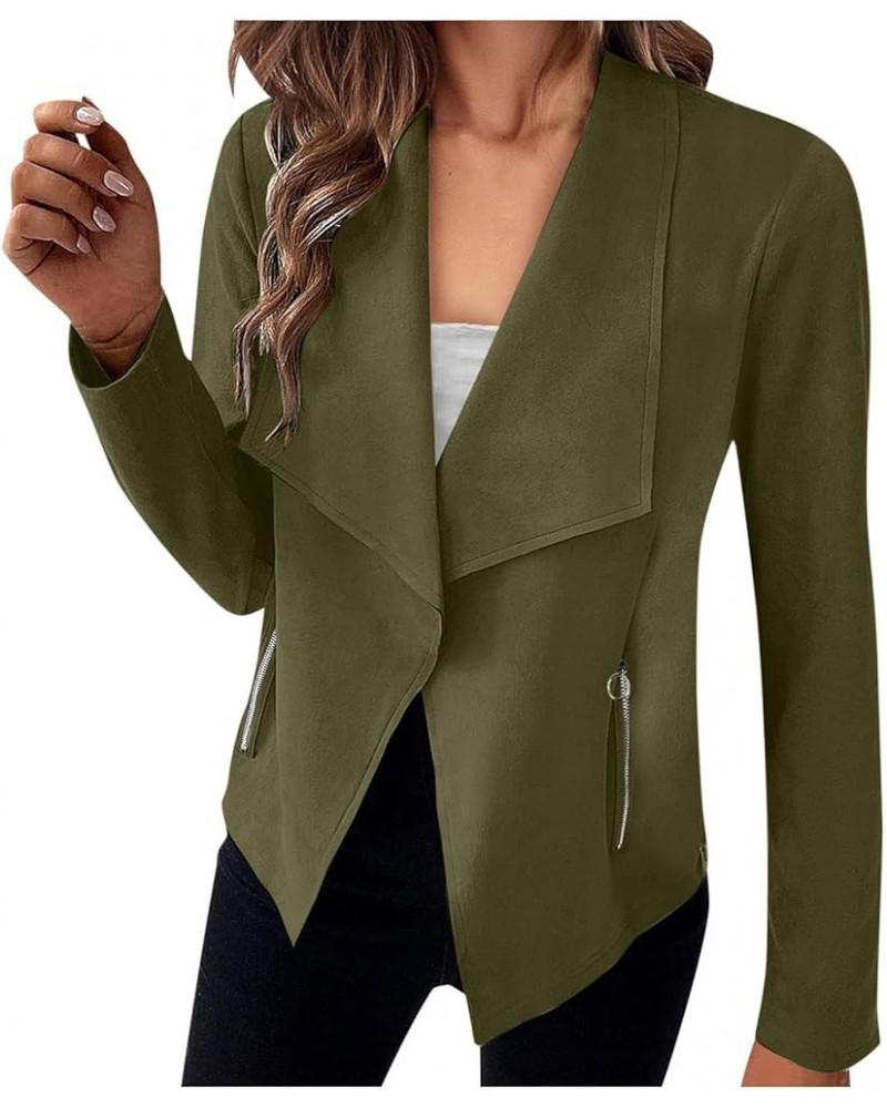 Women Blazers for Work Casual Long Sleeve Open Front Jacket Coat Work Office Business Notched Collar Jacket Work Suit 231-akv...