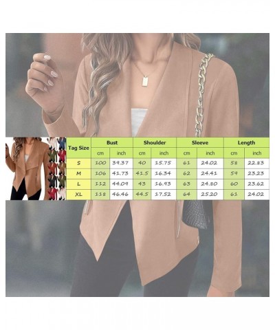 Women Blazers for Work Casual Long Sleeve Open Front Jacket Coat Work Office Business Notched Collar Jacket Work Suit 231-akv...