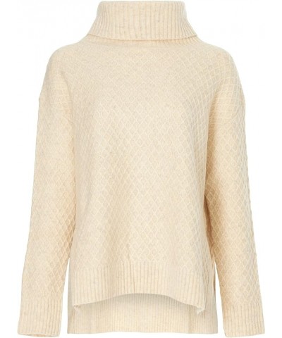 RTR Design Collective Marled Turtleneck Sweater Off-white $19.51 Sweaters