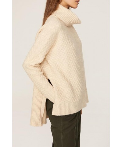 RTR Design Collective Marled Turtleneck Sweater Off-white $19.51 Sweaters