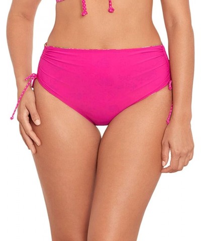 Skinny Dippers Women's Swimwear Transformer High Waist Tummy Control Reversible Bathing Suit Swim Bathing Suit Bottom Pink/Mu...