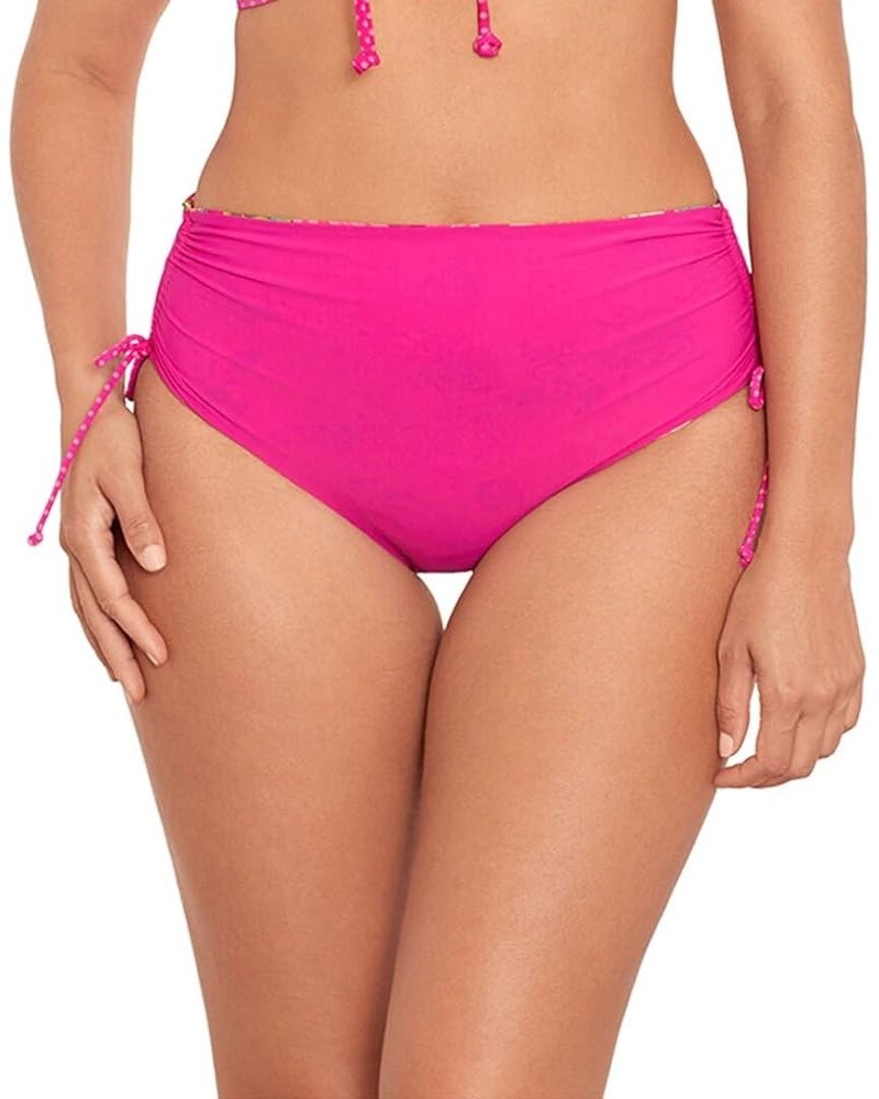 Skinny Dippers Women's Swimwear Transformer High Waist Tummy Control Reversible Bathing Suit Swim Bathing Suit Bottom Pink/Mu...