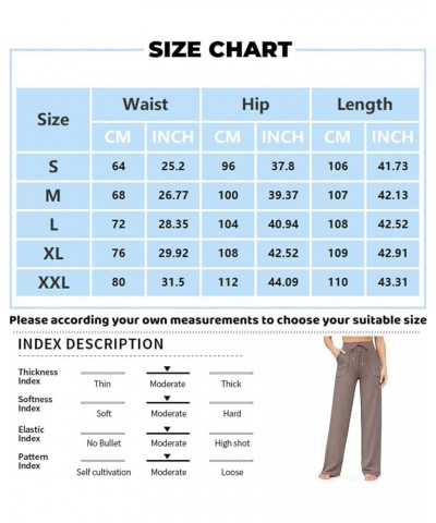 Yoga Pants with Pockets for Women Baggy Lounge Wide Leg Pants Drawstring High Waisted Pants Workout Straight Leg Pants A0003-...