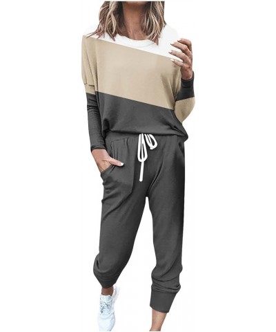 Lounge Sets for Women 2 Piece Fall Outfits 2023 Fashion Trending Now Sweatsuits Tracksuits with Pockets Loose Fit Set 04 Grey...