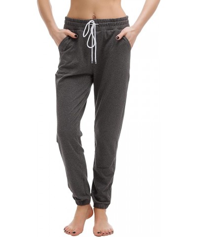 Womens Sweatpants with Pockets - Joggers for Women Sport Pants Trousers for Women Pure Color Pure Grey $7.69 Pants