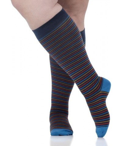 VIM & VIGR Merino Wool 15-20 mmHg Compression Socks for Women & Men (Solid Black, Small/Medium (1)) 2 Blue & Red Pinstripe $2...