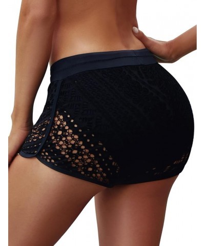 Women's Swim Shorts Waistband Swimsuit Bottom Board Shorts Swimwear Quick Dry Swimming Black $15.67 Swimsuits