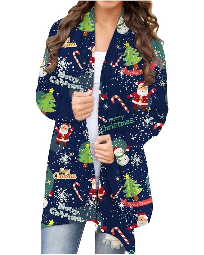 Christmas Cardigan for Women 2023 Comfy Casual Lightweight Open Front Cardigan Long Sleeve Graphic Tops Shirts Christmas Card...
