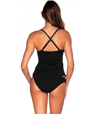 Simone Tankini Women's Swimsuit Top with Removable Cups (Bottom Not Included) Black $45.57 Swimsuits