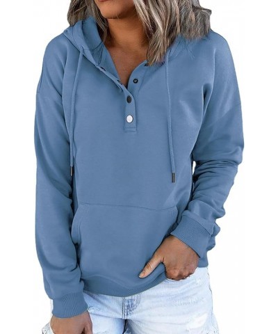 Womens Zip Up Hoodie Womens Plus Size Hooded Sweatshirt Long Sleeve Drawstring Sweatshirt Loose Sweatshirt Womens Blue 1 $5.2...