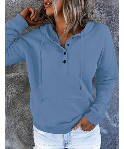 Womens Zip Up Hoodie Womens Plus Size Hooded Sweatshirt Long Sleeve Drawstring Sweatshirt Loose Sweatshirt Womens Blue 1 $5.2...