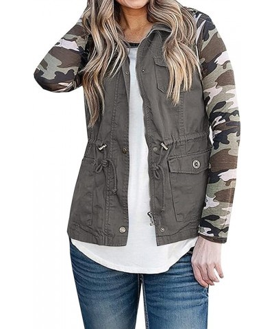 Womens Utility Vest Lightweight Military Vests Outerwear Sleeveless Jacket Anorak Coat with Pockets Dark Grey $16.38 Vests