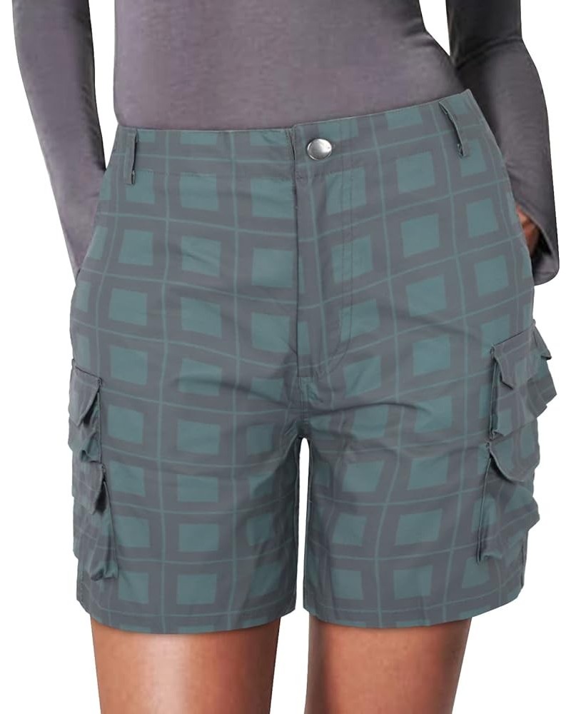 Womens Twill Stretch Shorts Regular Fit Hiking Short Pants Summer Solid Casual Athletic Chino Bermuda Short w/Pockets Y3-dark...