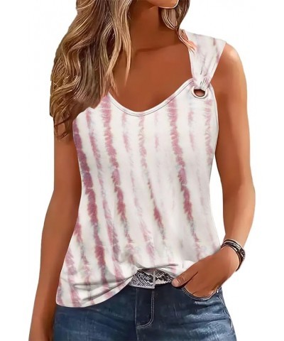 Women Summer Tops 2023 Casual Spaghetti Strap Tank Tops 2024 Trendy Lace Loose Fit Sleeveless Shirts Flower6 $12.48 Tanks