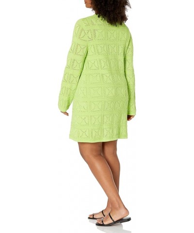 Women's Laney Crochet Micro Mini Dress Lime $33.92 Dresses