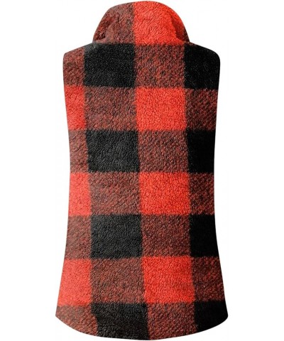 Fall Outfits for Women Trendy Vest Fuzzy Sherpa Fleece Jacket Cozy Sleeveless Cardigan Zipper Waistcoat Outerwear with Pocket...