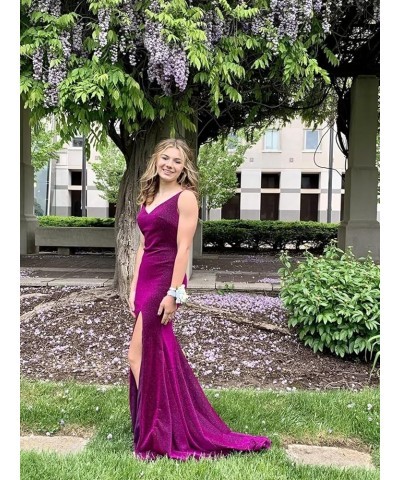 Women's Prom Dress Long High Slit Mermaid Formal Evening Gown for Wedding Burnt Orange $33.47 Dresses