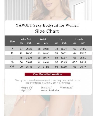 Bodysuits for Women Sexy Deep V Shapewear Bodysuits Ribbed Snap Crotch Thong Clubwear Going Out Bodysuits Tops B - Blue $8.84...