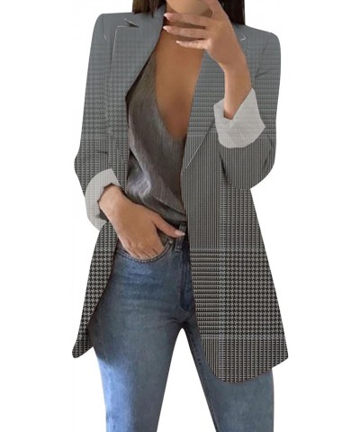 Blazer Jackets for Women Plus Size,Womens Casual Blazers Open Front Long Sleeve Lapel Collar Work Office Jacket,Blazers Y37gr...