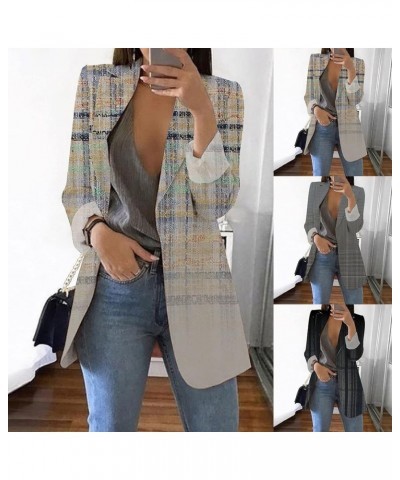 Blazer Jackets for Women Plus Size,Womens Casual Blazers Open Front Long Sleeve Lapel Collar Work Office Jacket,Blazers Y37gr...