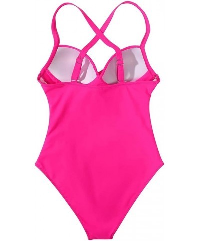 Women's One Piece Swimsuit Tummy Control Cutout High Waisted Bathing Suit Wrap Tie Back Swimsuits A1-pink $9.66 Swimsuits