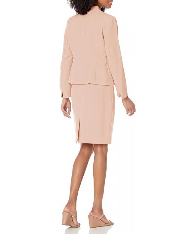 Women's Petite Collarless 2 Button Jacket & Slim Skirt Light Blossom $47.44 Suits