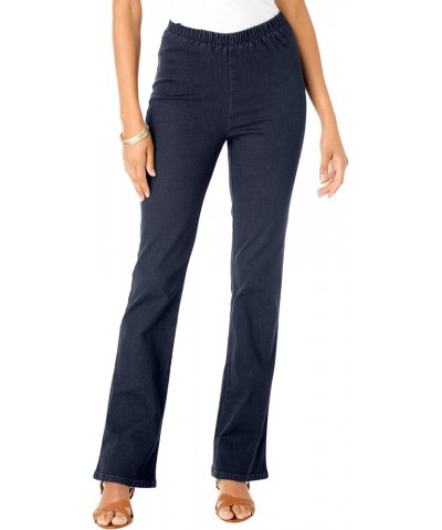 Women's Plus Size Petite Bootcut Comfort Stretch Jean Indigo Wash $16.58 Jeans