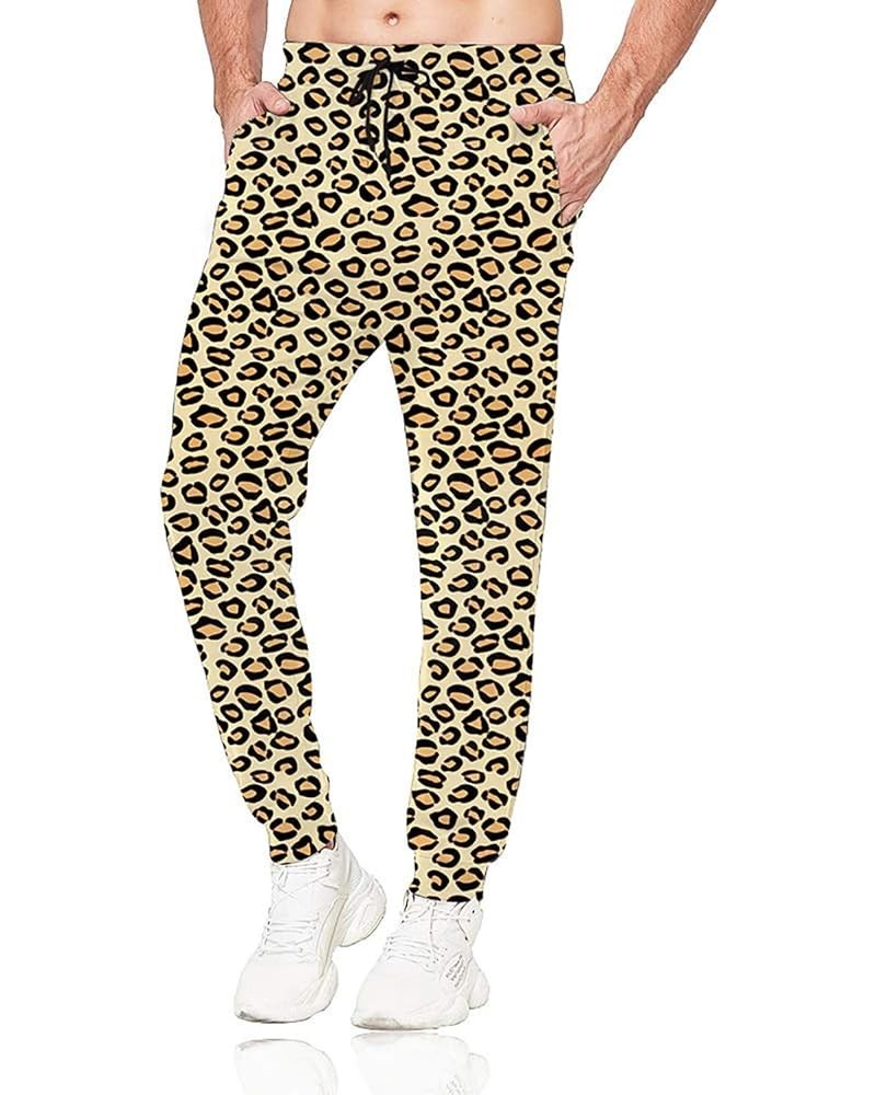 Mens Joggers Sweatpants Women 3D Print Pants Novelty Graphic Trousers Casual Athletic Sports Joggers with Pockets Leopard $10...