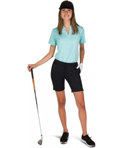 Womens Bermuda Golf Shorts 8 ½ Inch Inseam - Quick Dry Active Shorts with Pockets, Athletic and Breathable Jet Black $29.92 A...