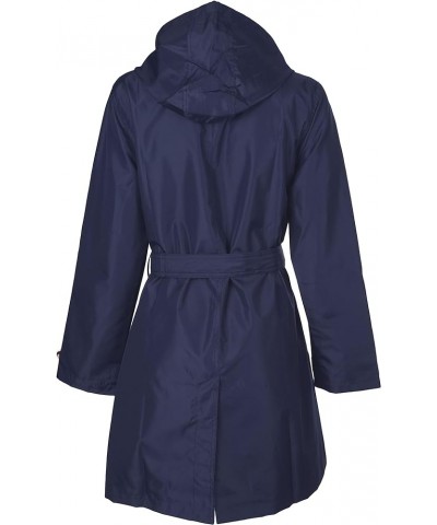 Ladies Rain Slicker with Removable Hood Navy Combo $23.37 Jackets