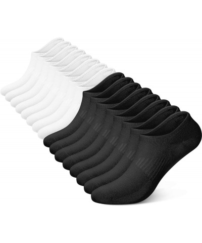 No Show Socks Women 8 Pairs, Low Cut Non Slip Ankle Invisible Casual Socks 8 Pairs (4black+4white) $11.99 Socks