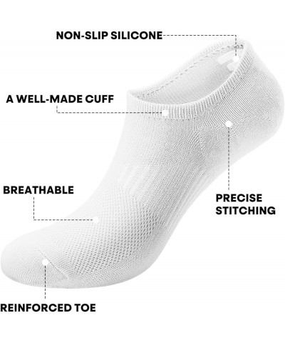 No Show Socks Women 8 Pairs, Low Cut Non Slip Ankle Invisible Casual Socks 8 Pairs (4black+4white) $11.99 Socks