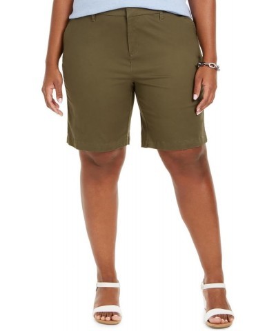 Women's Plus Size Hollywood Bermuda Shorts (Thyme, 20W) $22.54 Shorts