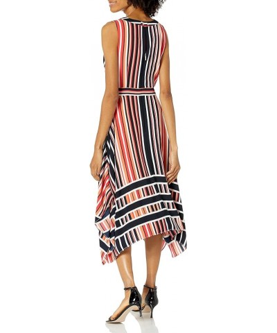 Women's Linen Midi Dress, Banana, 12 Paradise Pink Multi $26.63 Dresses