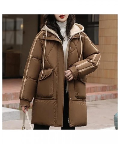 Women's Winter Down Cotton Coat Women's Winter Coat Loose Thickened Warm Fake Two-Piece Cotton Coat Long Jacket Balck $35.20 ...